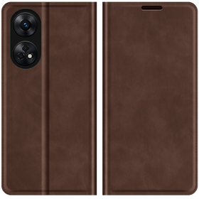 Oppo Reno8 T 4G - Magnetic Wallet Case - Brown