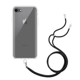 Lanyard Case - iPhone 8 - Soft TPU Protective Cover with Necklace - Clear