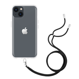 Lanyard Case - iPhone 13 - Soft TPU Protective Cover with Necklace - Clear