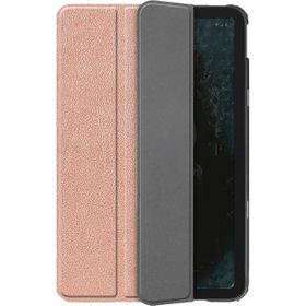 Nokia T20 - TriFold Smart Book Case - Rose Gold