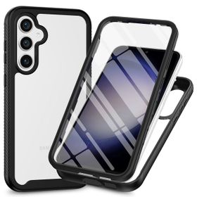360 Defense Case - Samsung Galaxy A55 Hoesje - Full Body Protection with Built-in Screenprotector - Black