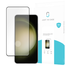 Samsung Galaxy S23 - Full Cover Screenprotector Tempered Glass - Black