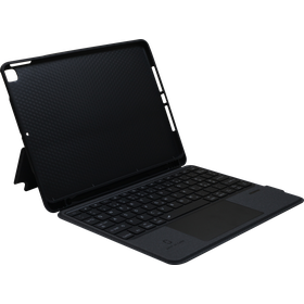 iPad 2021 (9th Gen) / 2020 (8th Gen) Back Cover + Flap + Qwerty Keyboard - Black