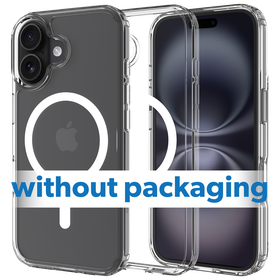 BULK | ArmorElite Case - iPhone 16 - Military Grade Back Cover - (compatible with MagSafe) - Clear