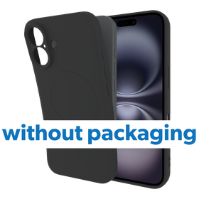 BULK | Kick Case - iPhone 16 - TPU Back Cover - (compatible with MagSafe) - Black