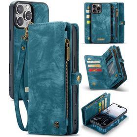 Caseme Case iPhone 16 Pro Max - Multifunctional Wallet - Blue