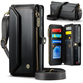 Caseme Case Samsung Galaxy S25+ - Crossbody Wallet Case - Black