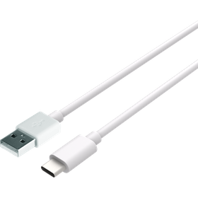 Essential USB-A to USB-C PD Cable - 20cm - White