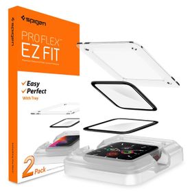 Spigen Screenprotector Apple Watch 44mm - Proflex EZ Fit 2 Pack - Black