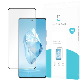 OnePlus 12R - Full Cover Screenprotector Tempered Glass - Black