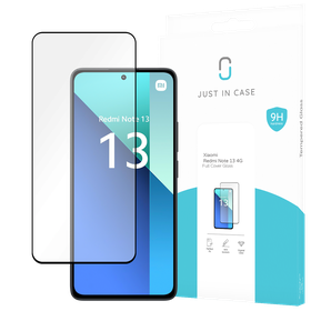 Xiaomi Redmi Note 13 4G - Full Cover Screenprotector Tempered Glass - Black