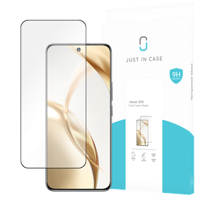 Honor 200 - Full Cover Screenprotector Tempered Glass - Black