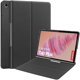 Lenovo Tab Plus - TriFold Smart Book Case - Black