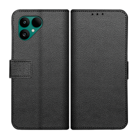 Classic Wallet Case - Fairphone 6 - PU leather Book Case - Black