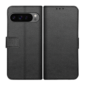 Classic Wallet Case - Google Pixel 10 Pro XL - PU leather Book Case - Black
