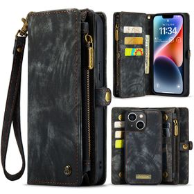 Caseme Case iPhone 15 - Multifunctional Wallet - Black