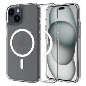 ArmorElite Case - iPhone 15 - Military Grade Back Cover - (compatible with MagSafe) - Clear