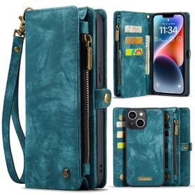 Caseme Case iPhone 15 Plus - Multifunctional Wallet - Blue