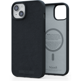 Njord Collections Case iPhone 15 Plus - Suede Comfort+ - Black