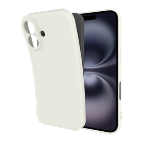 Kick Case - iPhone 16 - TPU Back Cover - (compatible with MagSafe) - Ivory