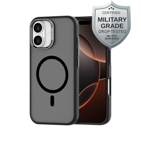 ArmorElite Case - iPhone 16 - Military Grade Back Cover - (compatible with MagSafe) - Black