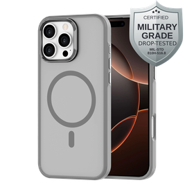 ArmorElite Case - iPhone 16 Pro Max - Military Grade Back Cover - (compatible with MagSafe) - Grey