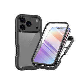 iPhone 17 Pro - 360 Full Cover Defense Case - Black