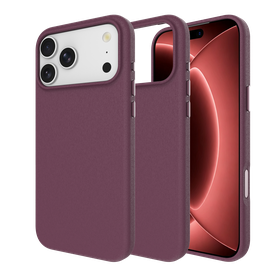 ArmorGrip Case - iPhone 18 Pro Max / 17 Pro Max - Grainy Back Cover - (compatible with MagSafe) - Dark Cherry