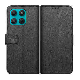 Classic Wallet Case - Motorola Moto G37 / G47 - PU leather Book Case - Black