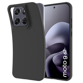 KickLite Case - Motorola Moto G67 / G77 / G87 - Soft TPU Back Cover - Black