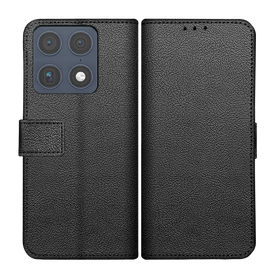 Classic Wallet Case - Motorola Signature - PU leather Book Case - Black