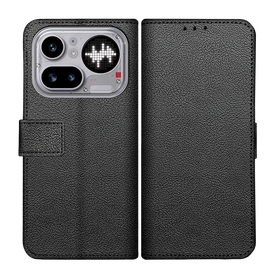 Classic Wallet Case - Nothing Phone (4a) Pro - PU leather Book Case - Black