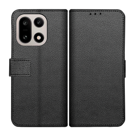 Classic Wallet Case - OnePlus 15 - PU leather Book Case - Black