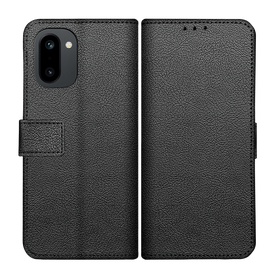 Classic Wallet Case - OnePlus 15R - PU leather Book Case - Black