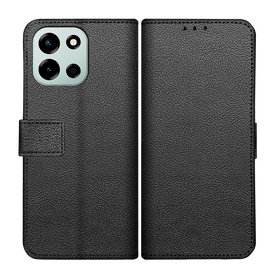 Classic Wallet Case - OnePlus Nord 6 - PU leather Book Case - Black