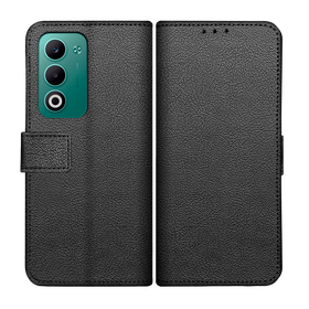 Classic Wallet Case - Oppo A5 (5G) - PU leather Book Case - Black