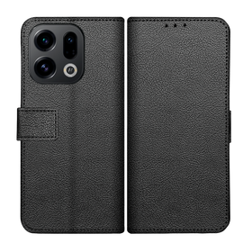 Classic Wallet Case - Oppo Find X9 - PU leather Book Case - Black