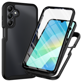 360 Defense Case - Samsung Galaxy A17 (4G / 5G) Hoesje - Full Body Protection with Built-in Screenprotector - Black