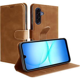 PrimeWallet Case - Samsung Galaxy A17 (4G / 5G) - PU leather Wallet Case - Brown