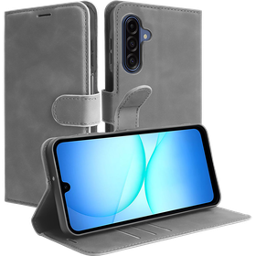 PrimeWallet Case - Samsung Galaxy A17 (4G / 5G) - PU leather Wallet Case - Grey