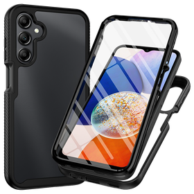 360 Defense Case - Samsung Galaxy A27 Hoesje - Full Body Protection with Built-in Screenprotector - Black