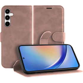PrimeWallet Case - Samsung Galaxy A35 - PU leather Wallet Case - Pink