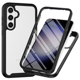 360 Defense Case - Samsung Galaxy A36 / A56 Hoesje - Full Body Protection with Built-in Screenprotector - Black