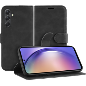 PrimeWallet Case - Samsung Galaxy A55 - PU leather Wallet Case - Black