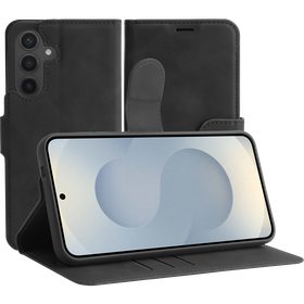 PrimeWallet Case - Samsung Galaxy S25 Plus - PU leather Wallet Case - Black