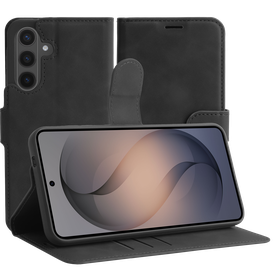 PrimeWallet Case - Samsung Galaxy S26 FE - PU leather Wallet Case - Black
