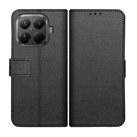 Classic Wallet Case - Xiaomi 15T Pro - PU leather Book Case - Black