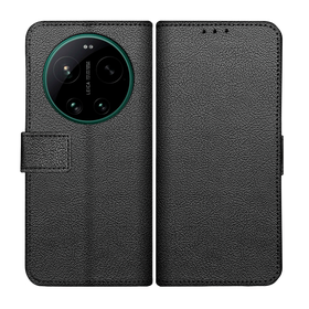 Classic Wallet Case - Xiaomi 17 Ultra - PU leather Book Case - Black