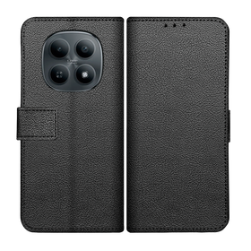 Classic Wallet Case - Xiaomi Redmi Note 15 (4G/5G) - PU leather Book Case - Black