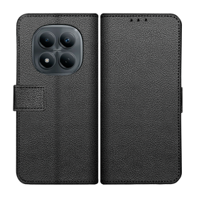 Classic Wallet Case - Xiaomi Redmi Note 15 Pro (5G) - PU leather Book Case - Black